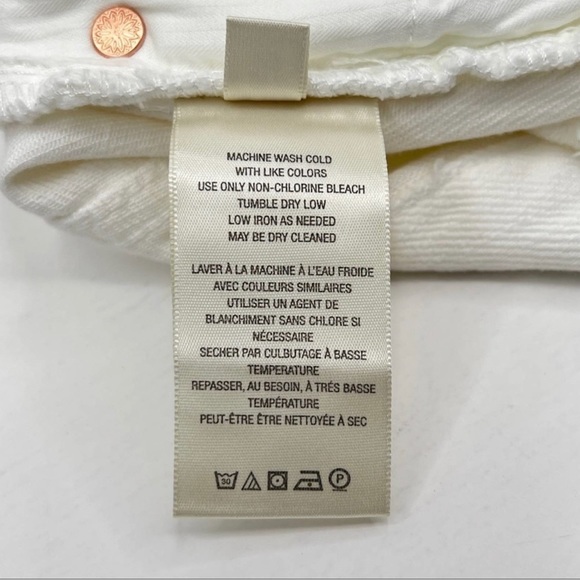 Free People Loving Good Vibrations Cutoff Shorts in White NWT - Picture 6 of 9